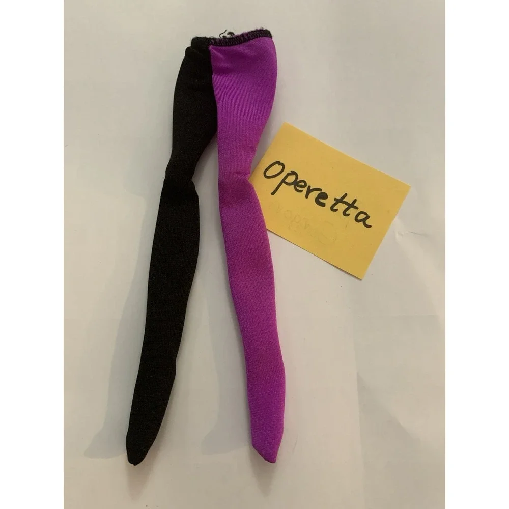 Monster High Doll G1 Operetta Freaky Fusion Purple & Black‎ Tights